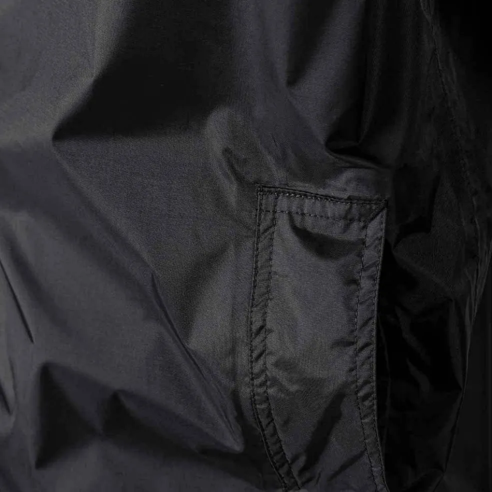 Men packaway waterproof jacket with zip front black XS 3XL