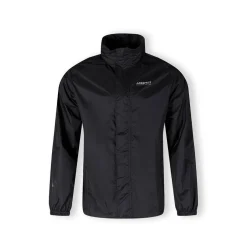 Men packaway waterproof jacket with zip front black XS 3XL