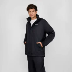 Men packaway waterproof jacket with zip front black XS 3XL