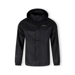 Men packaway waterproof jacket with zip front black XS 3XL