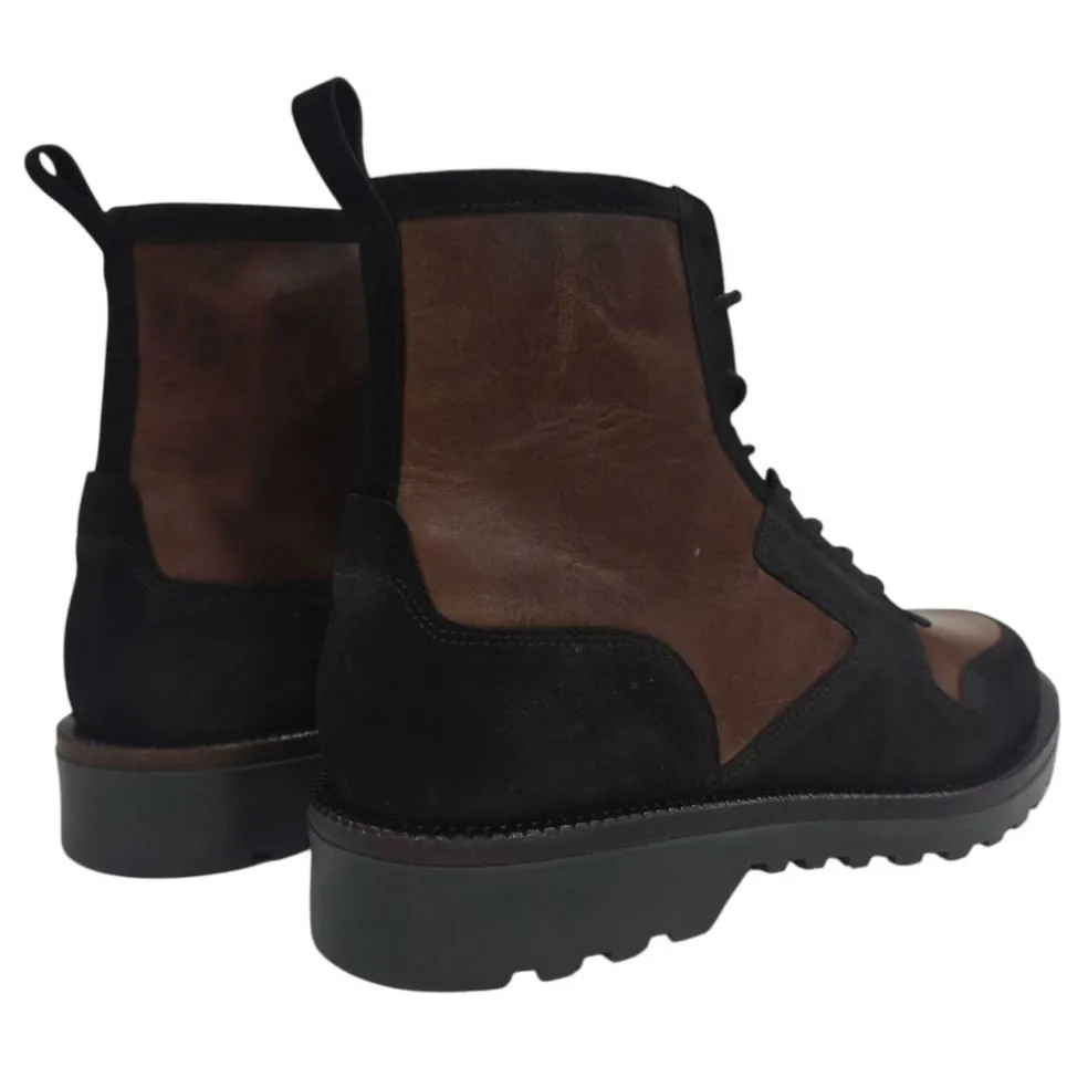 Men's Akashi Leather Ankle Lace Up Hiker Boots