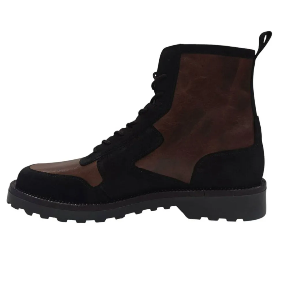 Men's Akashi Leather Ankle Lace Up Hiker Boots