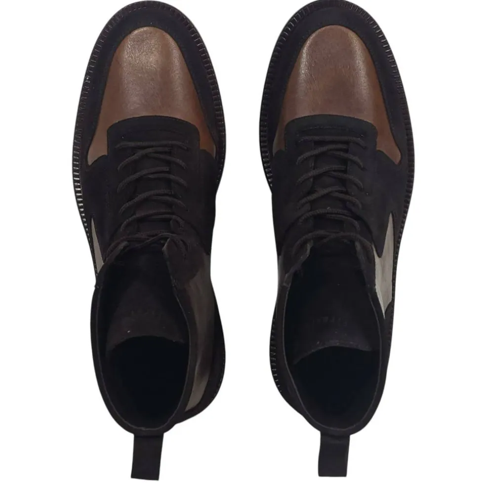 Men's Akashi Leather Ankle Lace Up Hiker Boots