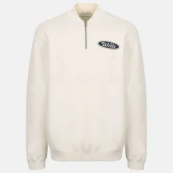 Men's Americano Cotton Long Sleeve Oversized Fit 1/4 Zip Fleece