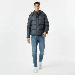 Men's Appledore Water and Wind Resistant Hooded Short Puffer Jacket