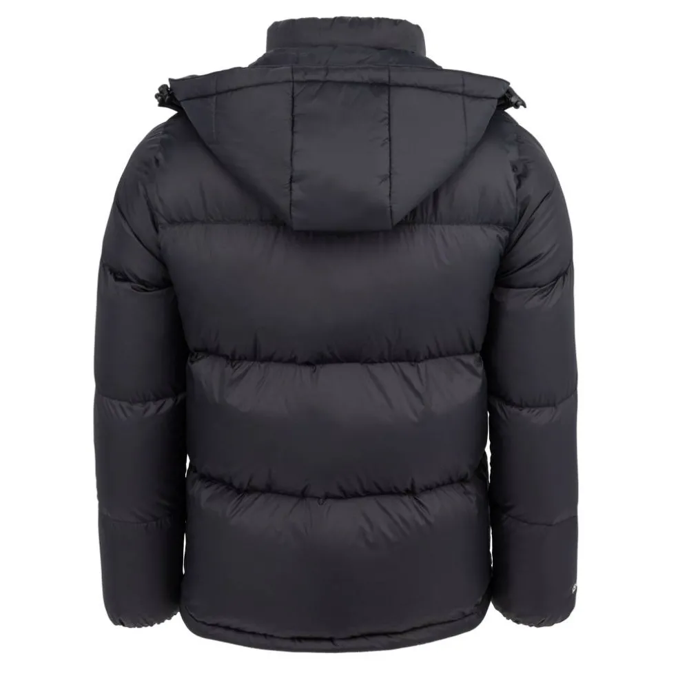 Men's Base Camp Wind Resistant Duck Down Detachable Hood Long Sleeve Down Jacket