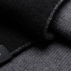 Men's Black Knitted Midweight Scarf