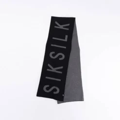 Men's Black Knitted Midweight Scarf