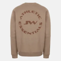 Men's Boucle Cotton Long Sleeve Oversized Fit Crew Sweatshirt