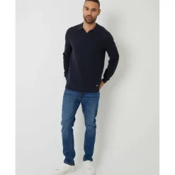 Men's Brockholes Long Sleeve Knitted Polo Shirt