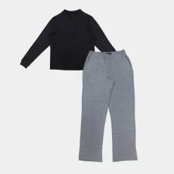 Men's 3 Button Cotton Long Sleeve Pyjama Sets