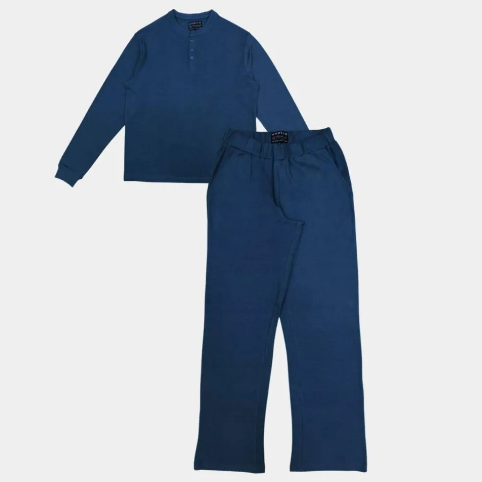 Men's 3 Button Cotton Long Sleeve Pyjama Sets