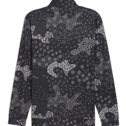 Men's Camo Quarter Zip Long Sleeve T-Shirt