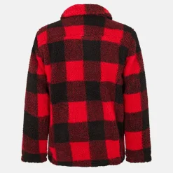 Men's Checked Borg Long Sleeve Coach Jacket