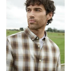 Men's Cheque Long-Sleeve Patterned Shirt
