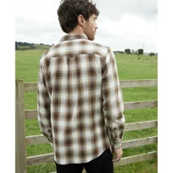 Men's Cheque Long-Sleeve Patterned Shirt