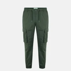 Men's Cotton Elasticated Cuffs Cargo Trousers