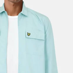 Men's Cotton Long Sleeve Zip Overshirt