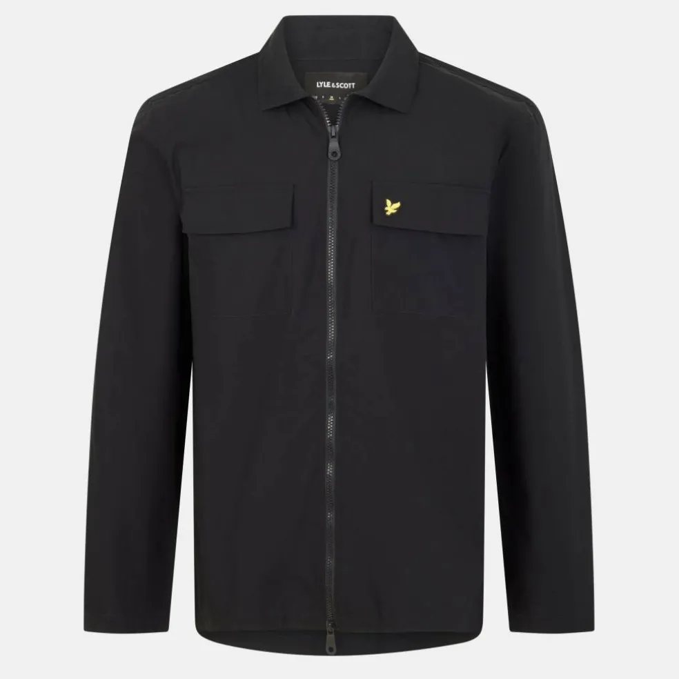 Men's Cotton Long Sleeve Zip Overshirt