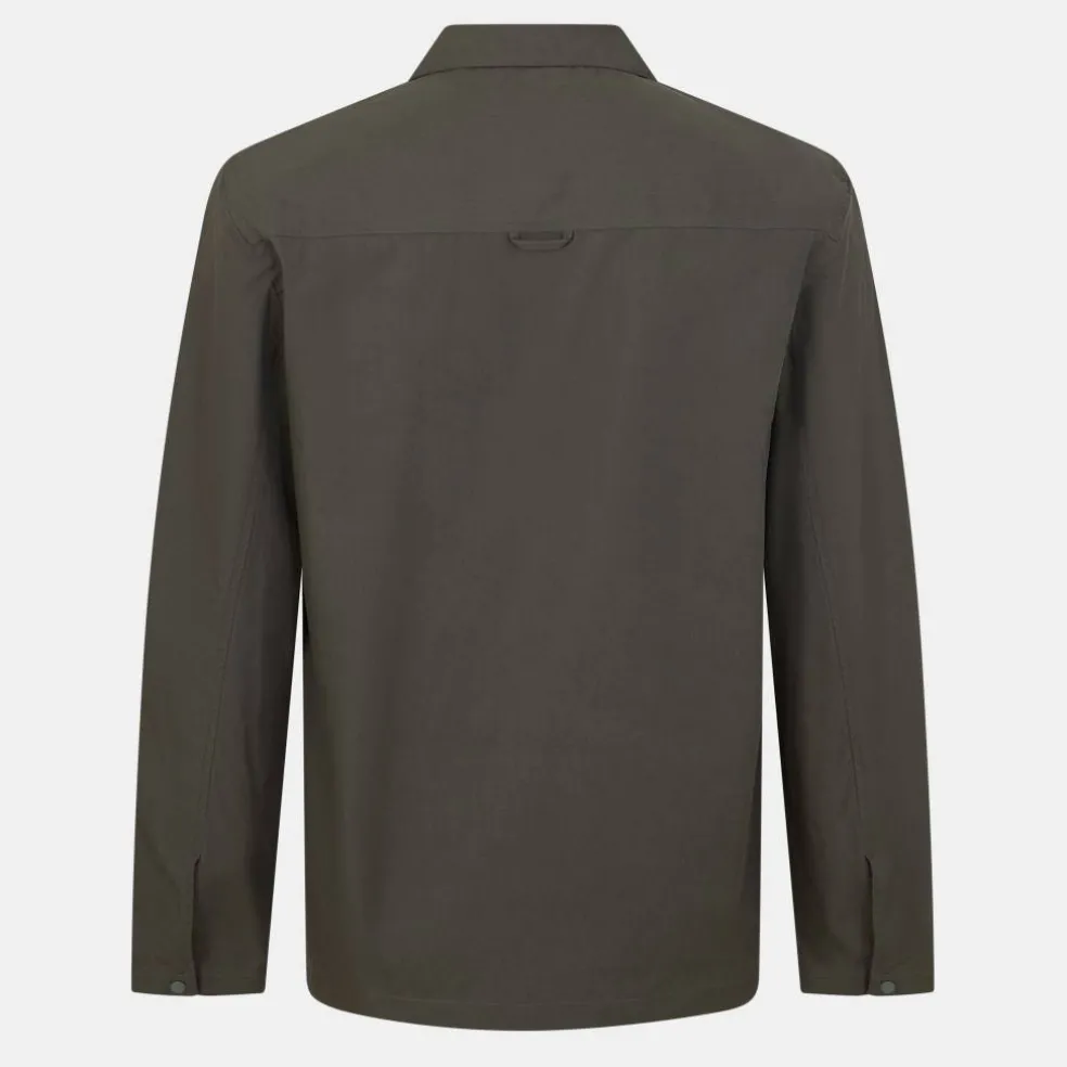 Men's Cotton Long Sleeve Zip Overshirt