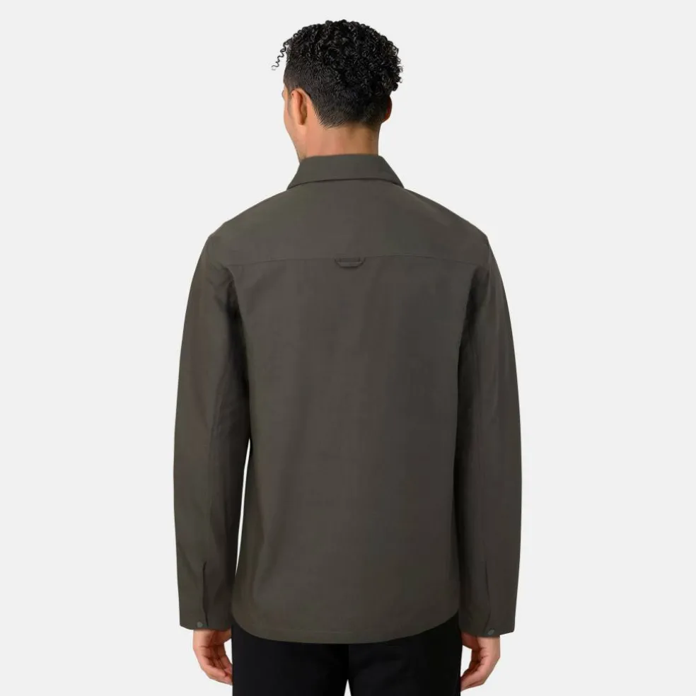 Men's Cotton Long Sleeve Zip Overshirt