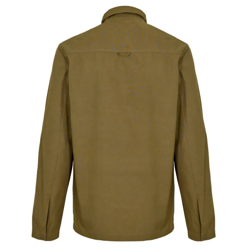 Men's Cotton Long Sleeve Zip Overshirt