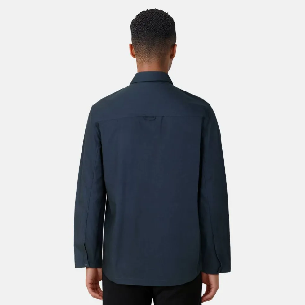 Men's Cotton Long Sleeve Zip Overshirt