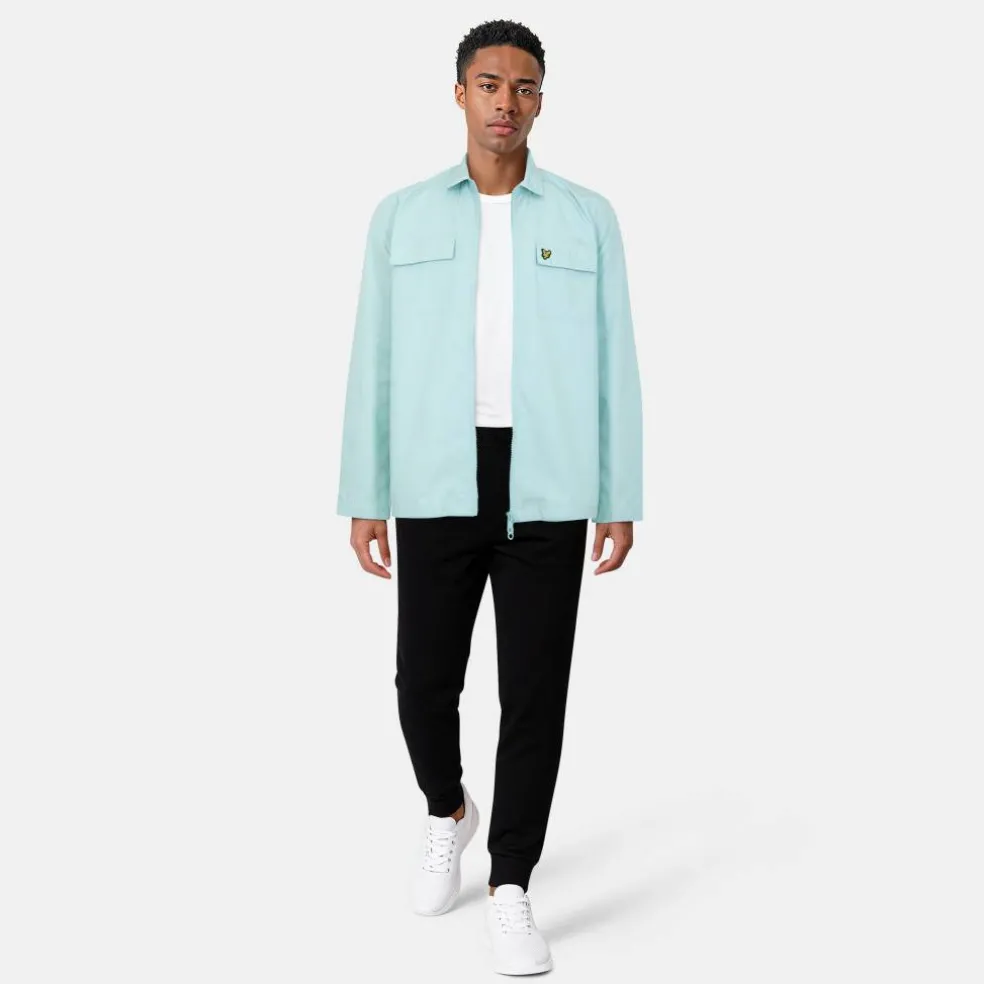 Men's Cotton Long Sleeve Zip Overshirt