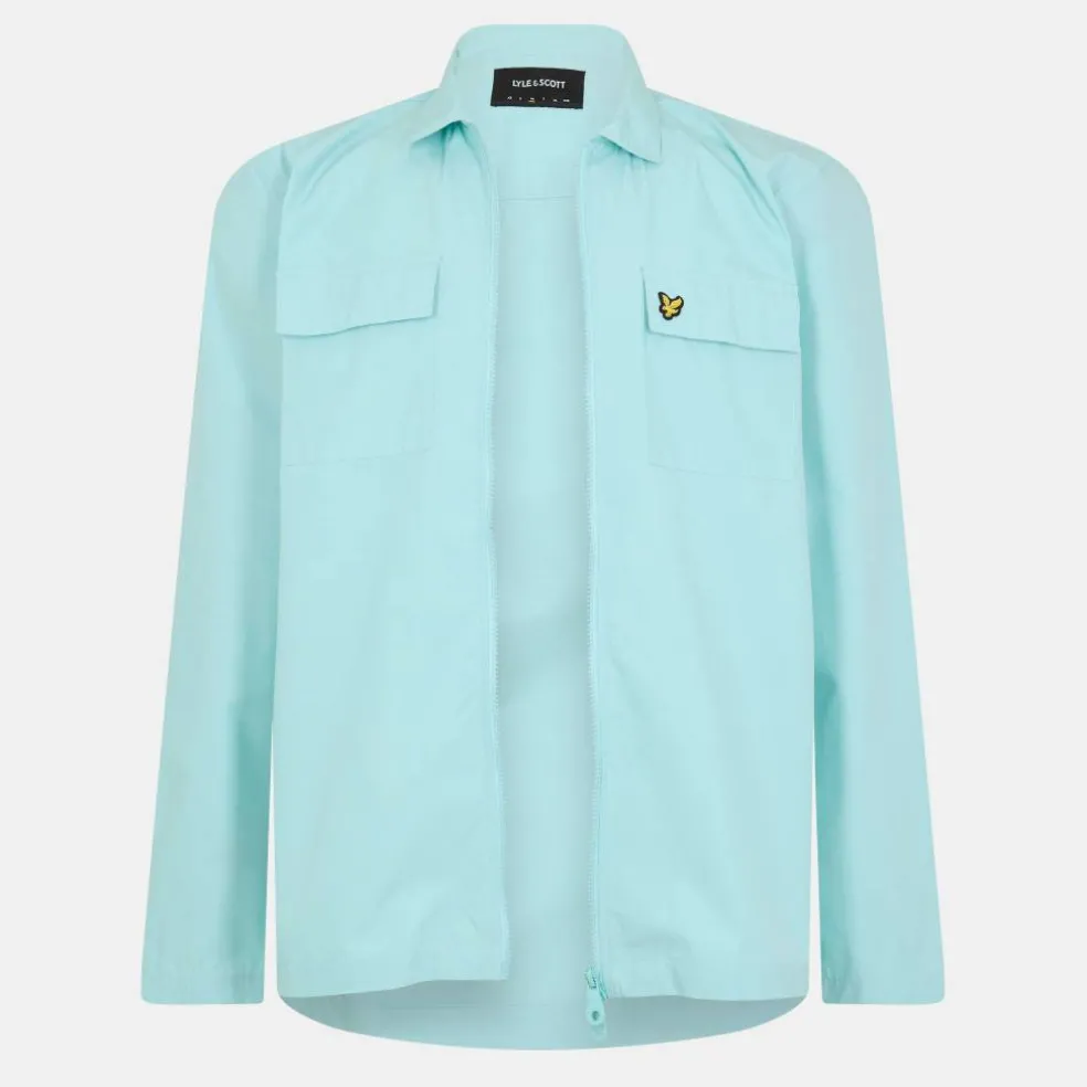 Men's Cotton Long Sleeve Zip Overshirt