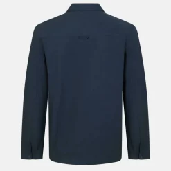Men's Cotton Long Sleeve Zip Overshirt