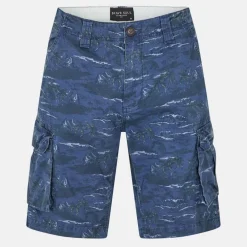 Mens Cotton Shorts with All Over Palm Tree Print