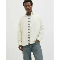 Men's Denim Long Sleeve Plain Shirt