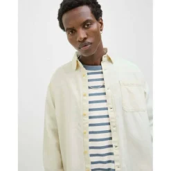 Men's Denim Long Sleeve Plain Shirt