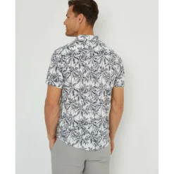 Men's Dormy Short-Sleeve Patterned Shirt