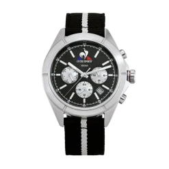 Men's Essentiel Black Fabric Strap Digital Watch