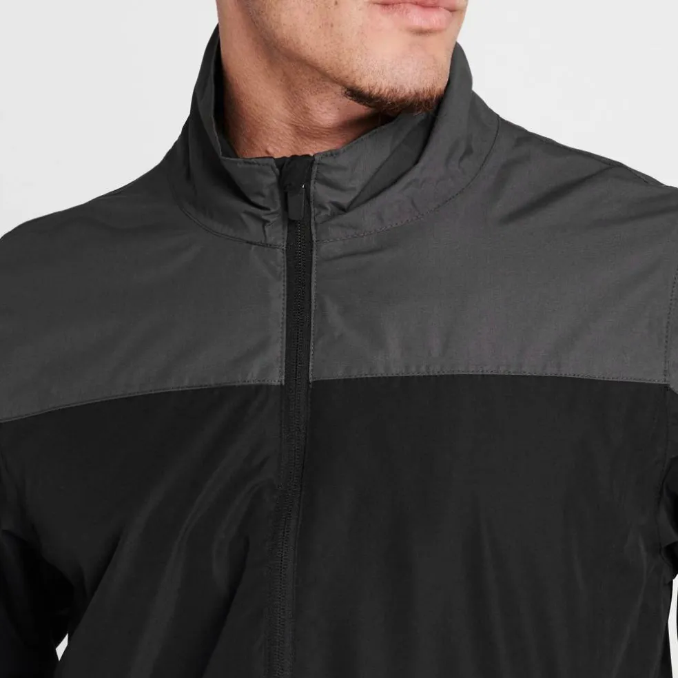 Men's Golf Water Resistant Windproof Long Sleeve Funnel Neck Waterproof Jacket