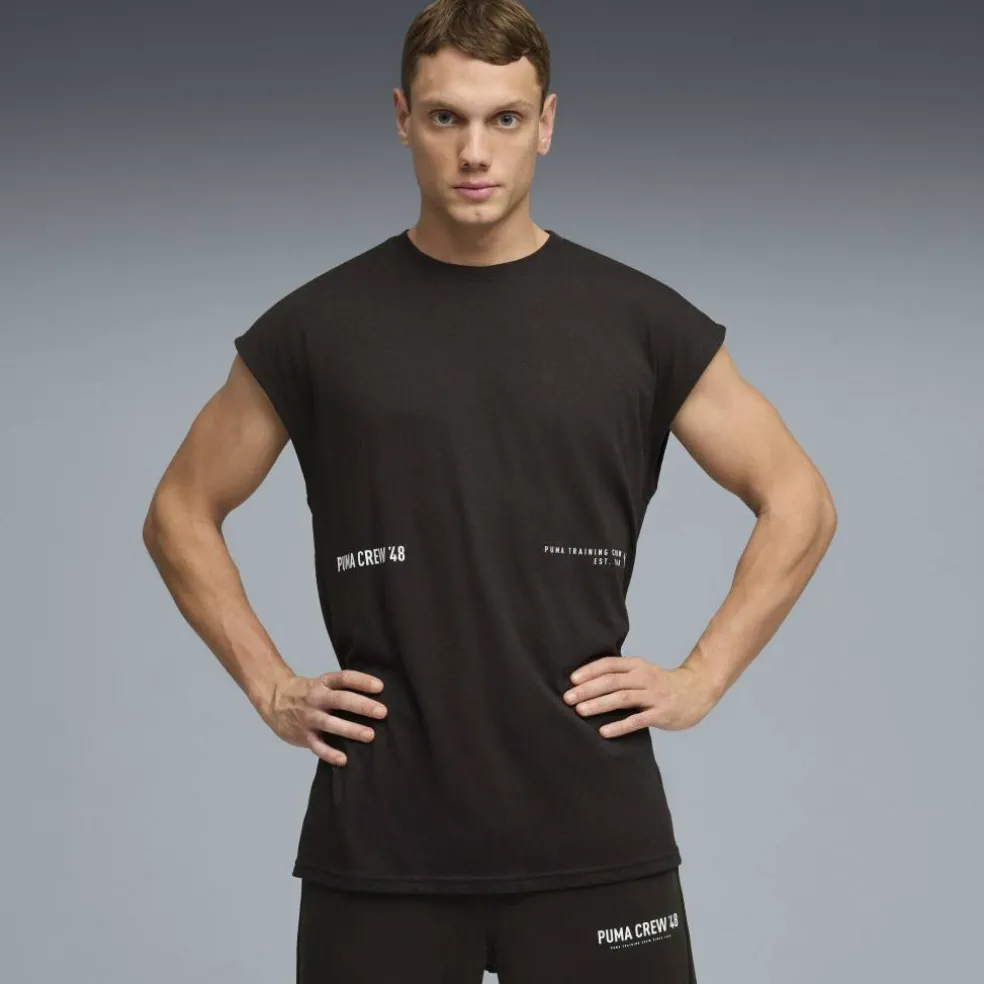 Men's Graphic Cutoff Tank Vest
