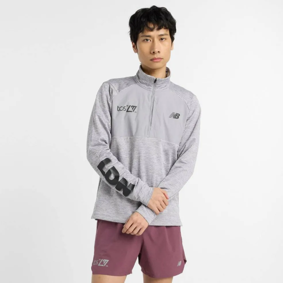 Men's Heat Grid Long-Sleeve Performance Running Top