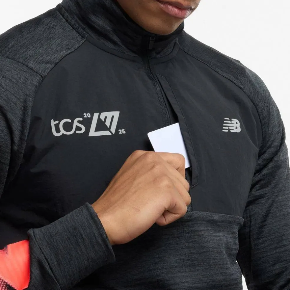 Men's Heat Grid Long-Sleeve Performance Running Top