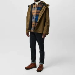 Men's Hooded DWR Long Sleeve Waterproof Jacket