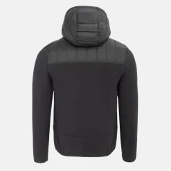 Men's Hooded Full Zip Long Sleeve Hybrid Jacket