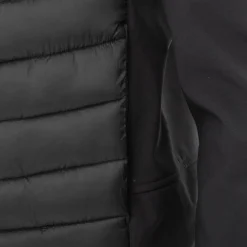 Men's Hooded Full Zip Long Sleeve Hybrid Jacket