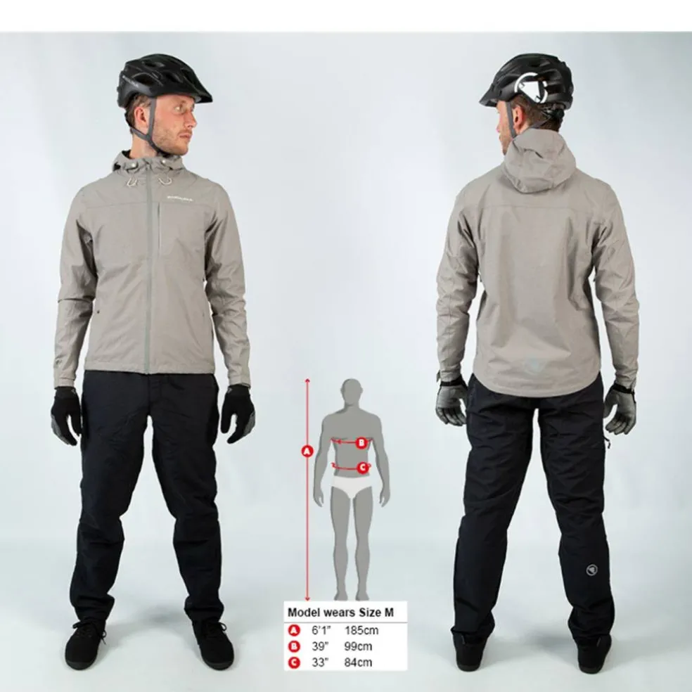 Men's Hummvee Waterproof Hooded Long Sleeve Performance Cycling Jacket