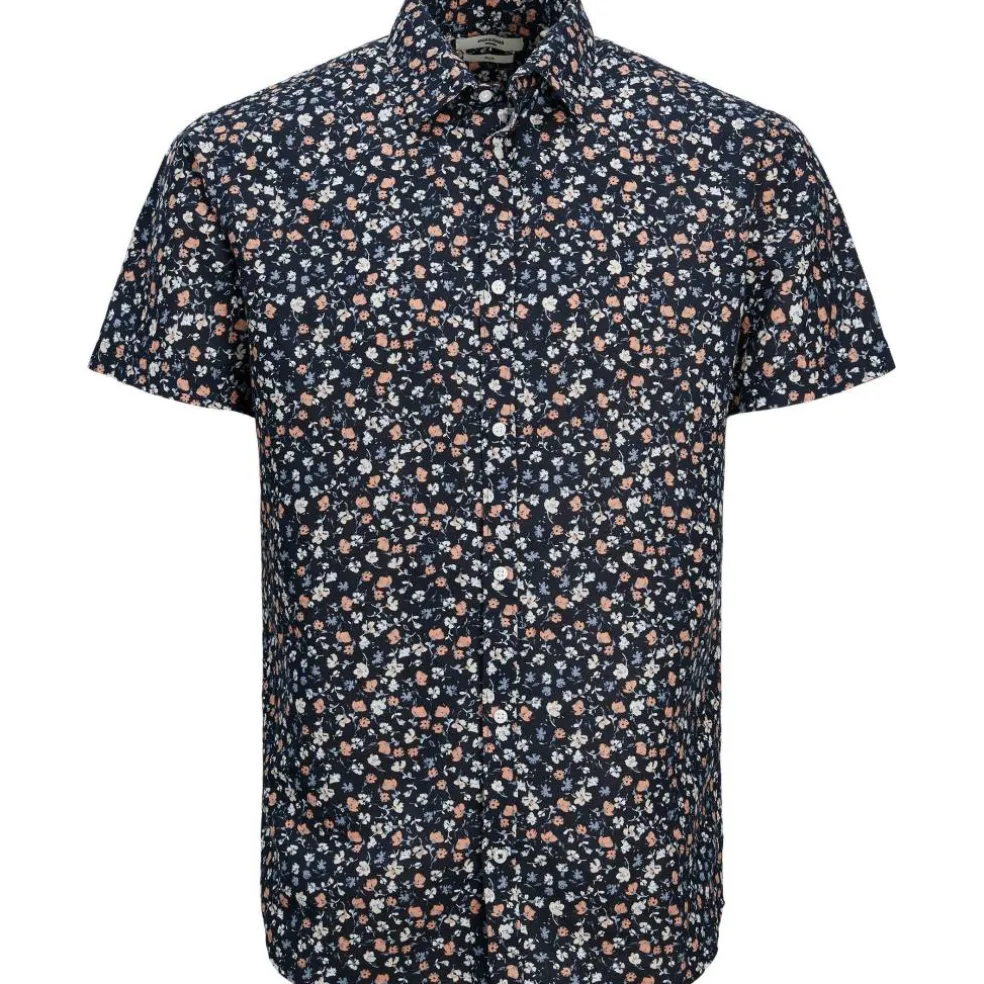 Men's JJ Floral Print Short-Sleeve Shirt