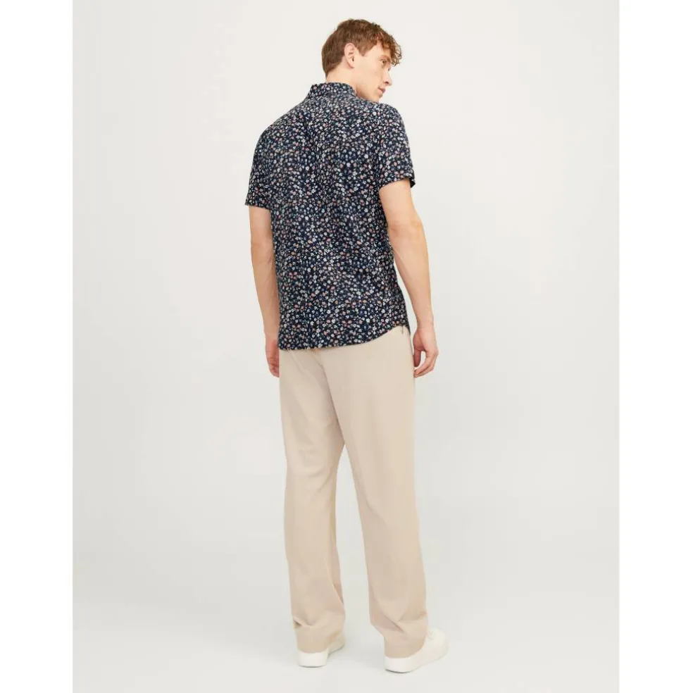 Men's JJ Floral Print Short-Sleeve Shirt