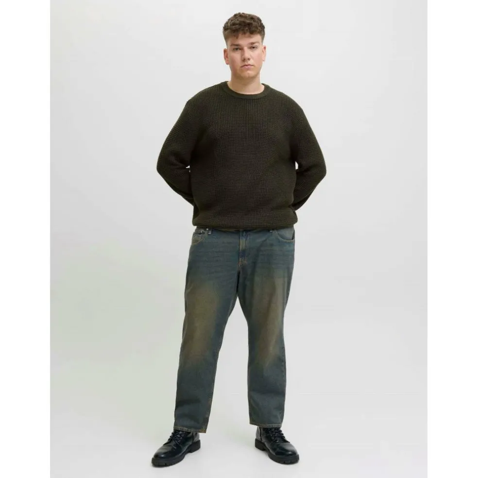 Men's Knitted Crew Neck Jumper
