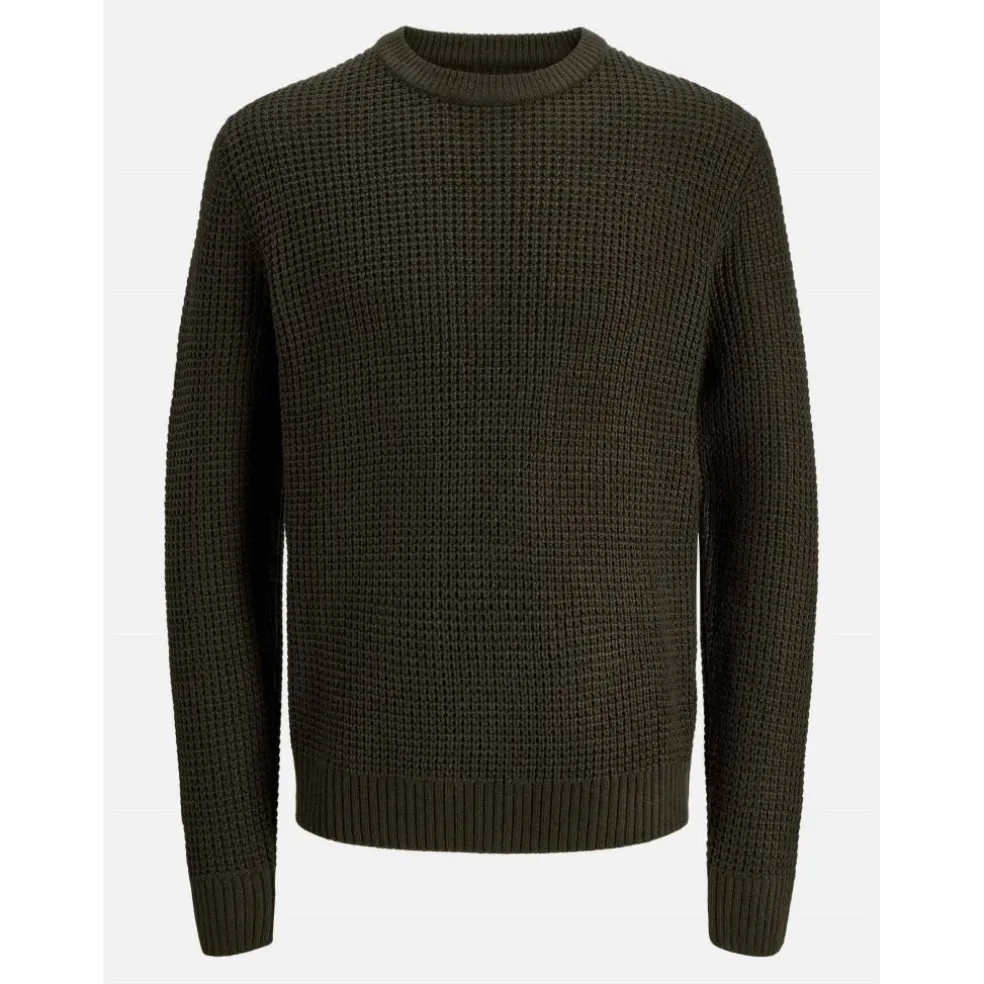 Men's Knitted Crew Neck Jumper