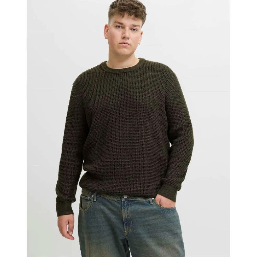 Men's Knitted Crew Neck Jumper
