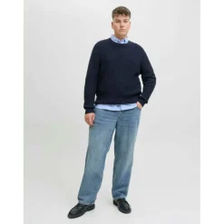Men's Knitted Crew Neck Jumper