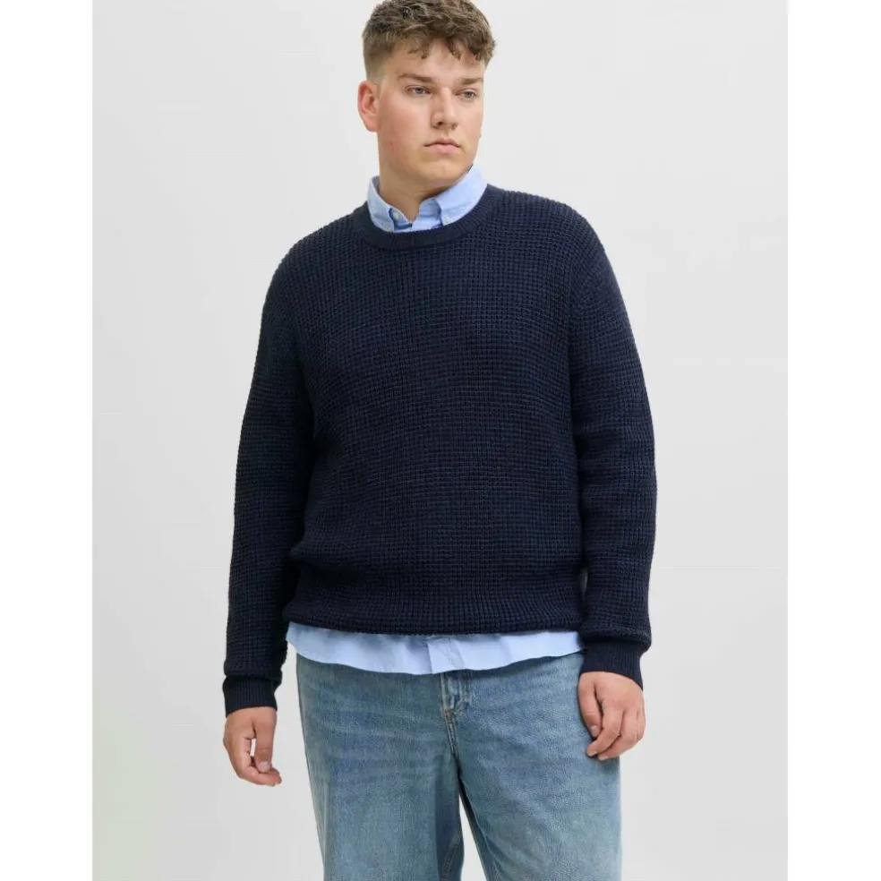 Men's Knitted Crew Neck Jumper